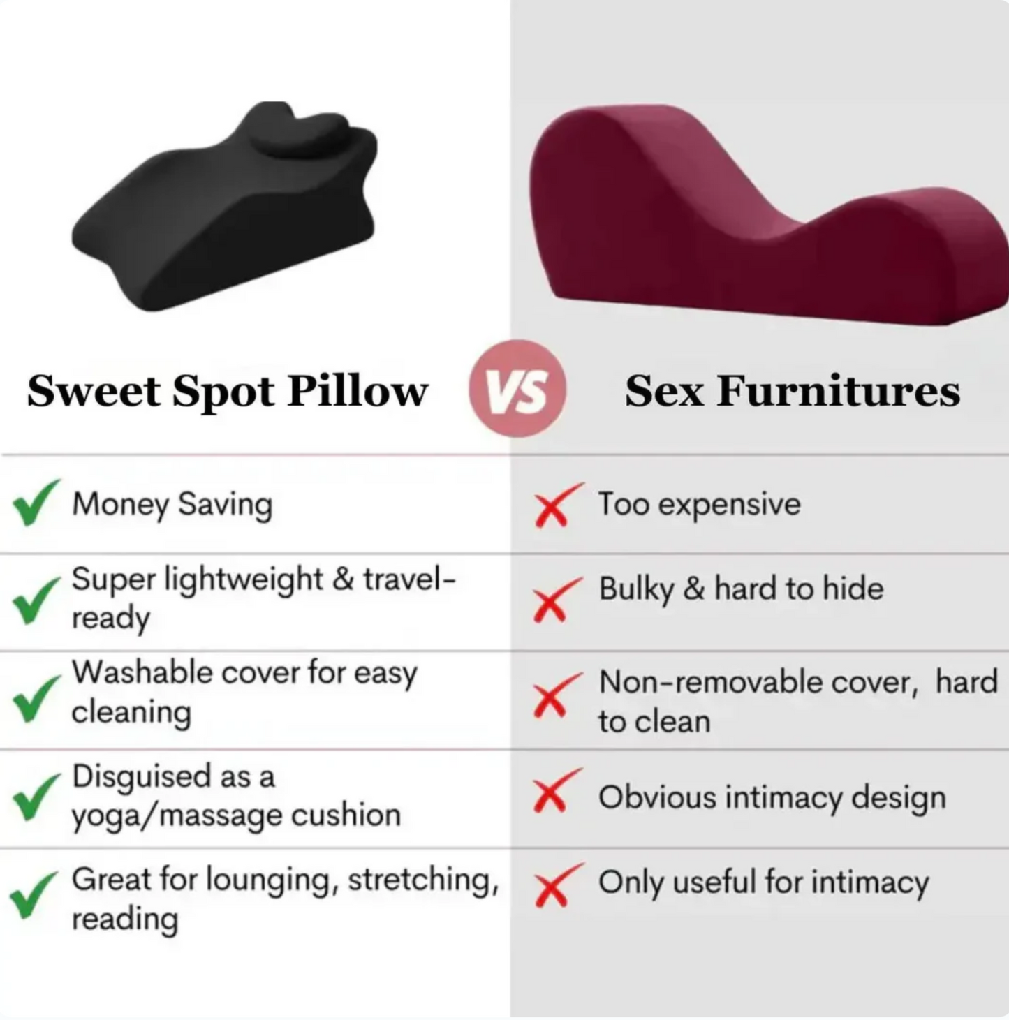 NAPPI® Sweetspot Intimacy pillow